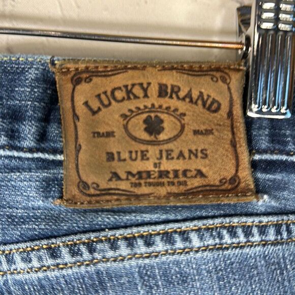 Lucky Brand 329 Classic Straight Jeans Men's Blue Denim Size 38x30 Medium Wash - Picture 3 of 14
